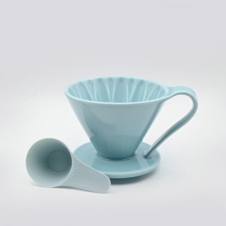 Cafec - Porcelain dripper for 2-4 cups - Blue