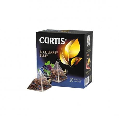 CURTIS - Black Tea with Blueberry Flavor, Pyramid Tea Bags, 20 Bags