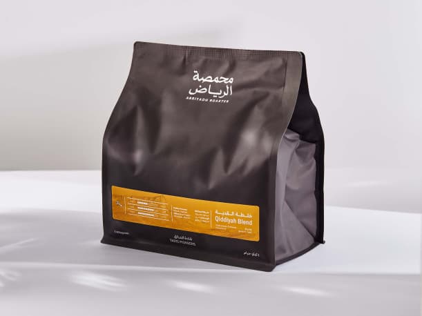 محمصة الرياض خلطة القدية حبوب قهوة 1 كيلو