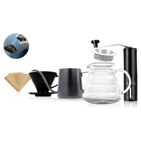 Coffee Maker Set V60 Coffee Machine 7-Piece Drip Coffee Set Drip Coffee Machine