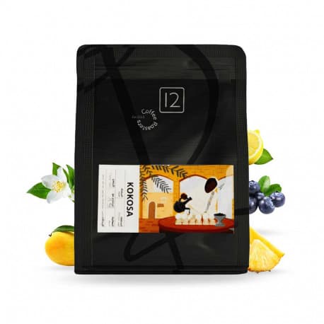 12 cups Ethiopia Kokosa Washed Coffee Beans Roasted 250 g