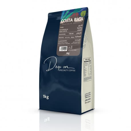 Drip on Specialty Coffee Roasted Beans - Whole Beans 1 Kg Costa Rica