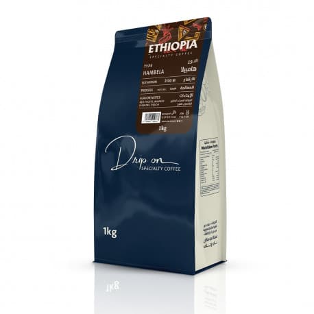 Drip on Specialty Coffee Roasted Beans - Whole Beans 1 Kg Ethiopia