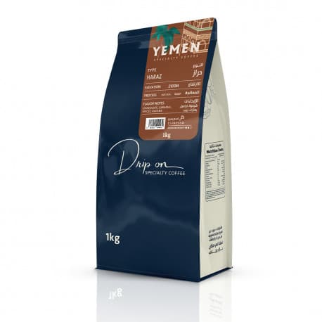 Drip on Specialty Coffee Roasted Beans - Whole Beans 1 Kg Yemen