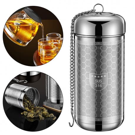 Coffee and tea stainless steel soaking strainer