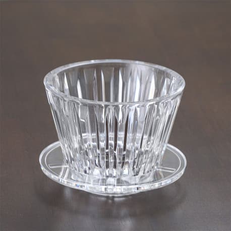 Coffee dripper for bowel shape filter 1-2 cups