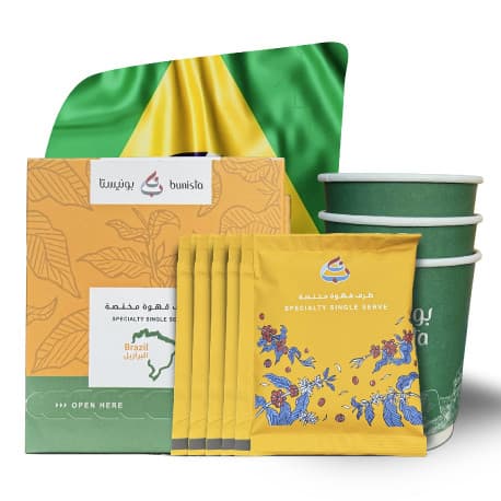 Bunista Drip Bag Brazil - 5 Drip Bags + 3 cups