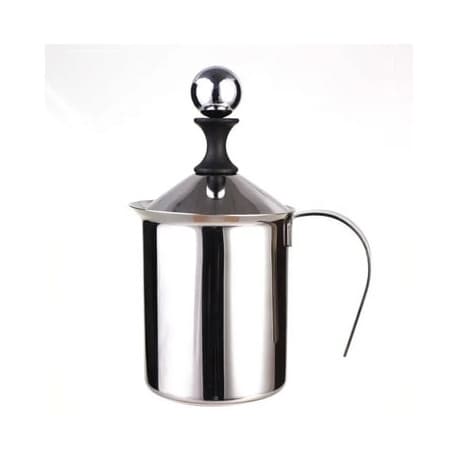 400ml Manual Milk Bubbler Stainless Steel