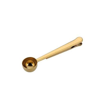 Stainless Steel Coffee Scoop Clip - Gold