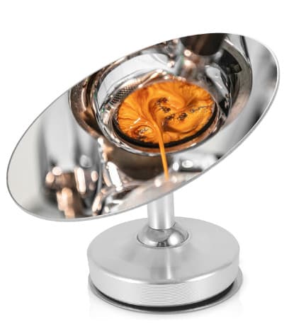 Omran Cart Espresso Shot Observing Mirror 720 degree rotation with Magnetic Base Coffee Flow Visualizer