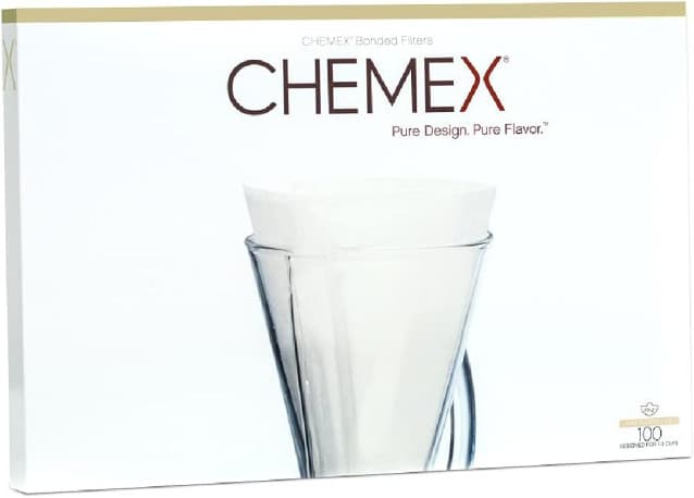 Chemex 3 Cup Bonded Filters Unfolded Half Moon (100pcs)