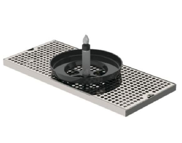 Krome C4318 Blender Jar Rinser – 18″ x 8″ Rinser Drip Tray