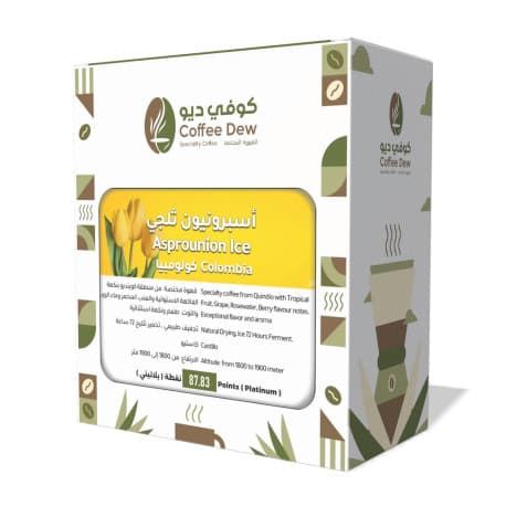 Coffee Dew Roastery Asprounion Ice Specialty Colombian Coffee 250 grams (Whole Beans).