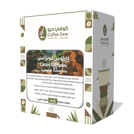 Coffee Dew Roastry Carlos Gonzales Specialty Colombian Coffee 250 grams (Whole Beans).