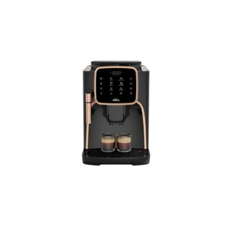 Arzum Okka OK0030 Automatic Espresso Machine Black-Copper with Steam Nozzle, 19-Bar Pump, 6 Drinks, Touchscreen, 1.8L Tank