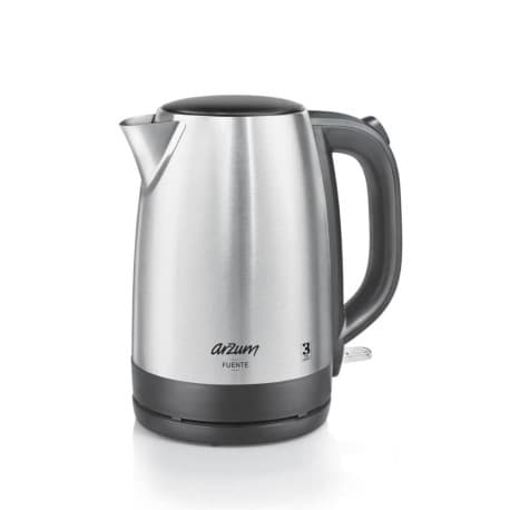 Arzum AR3041-INX Fuente Kettle, 1.7L, 2200W Stainless Steel, Cordless, Auto Shut-Off, Safety System, Washable Filter