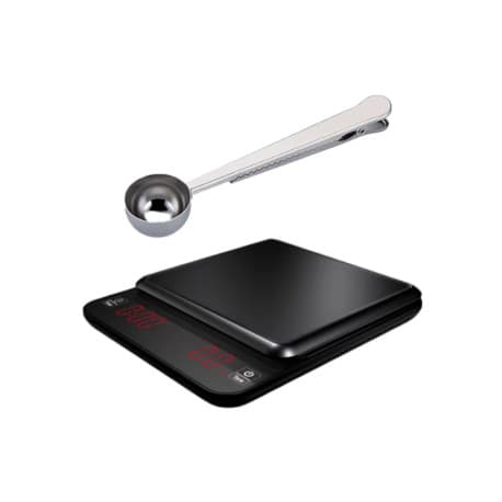 Precision Brewing Set – Scale with Timer & Coffee Scoop