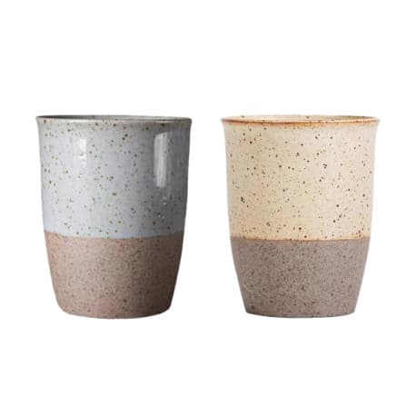 2 Ceramic Cups Set - 130 ml