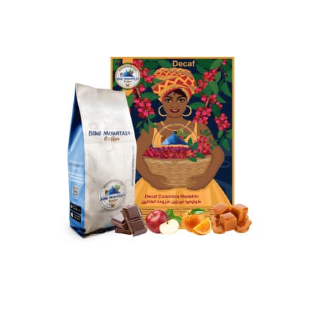 Blue Mountain Decaf Colombia Medellín , Roasted Coffee Beans - 250g