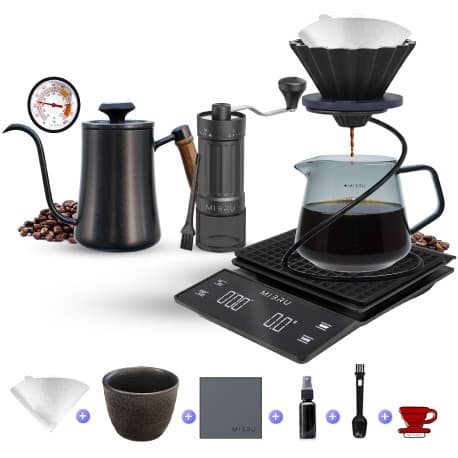 MIBRU Special V60 Coffee Brewing Set – 12 PCS Complete Barista Kit