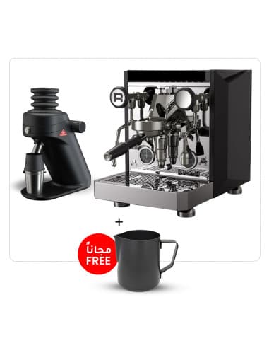 Rocket Espresso Giotto Fast & Mahlkönig X64 SD Single Dose Grinder + Free Scale & Rhinowares Milk Pitcher