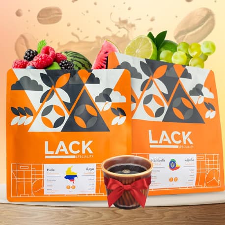 طقم هدايا قهوة فاخر من Lack – 2 تحمصات طازجة، 250 جرام لكل كيس، مثالي للإسبريسو والفلاتر