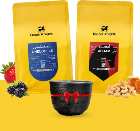 Premium Coffee Beans Gift Set – 2 Packs x 250g Whole Beans (Black Knight Adham & Chelchele) – Gourmet Coffee Gift Box
