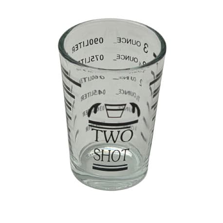 Glass Espresso Measuring Cup - Two shots