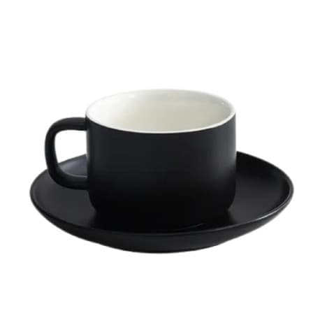 Ceramic Coffee Cup for Specialty Coffee, Black– 220 ml