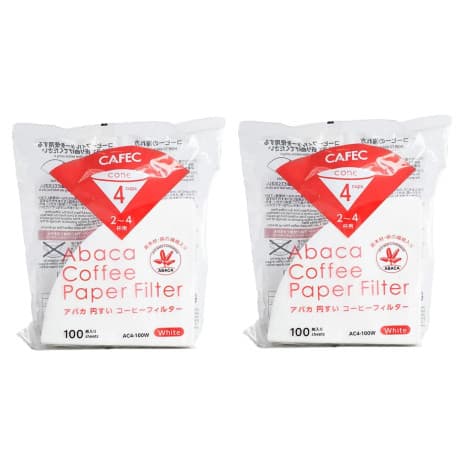Coffee v60 paper filters set 02 large size each pack of 100 sheets set of 2 packs for a total of 200