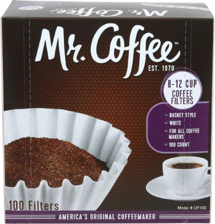 Mr. Coffee Coffee Filter 100 Filters, disposable Coffee Paper filters
