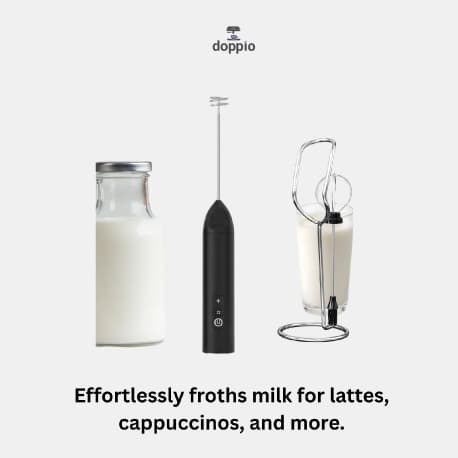 Rechargeable Milk Frother – Handheld Electric Whisk