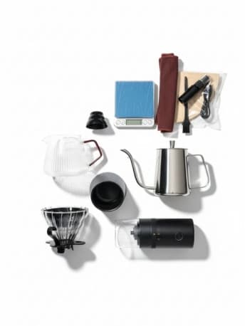DOPPIO 12 Pcs V60 Pour Over Electric Coffee Maker with Electric Grinder Dripper Set