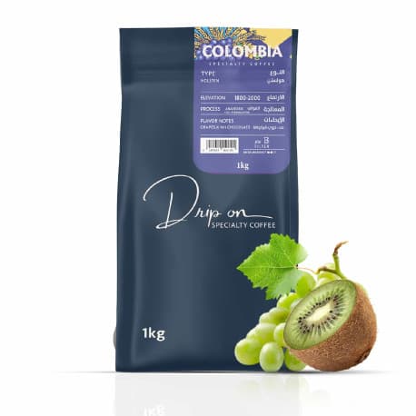 Drip On Specialty Coffee Roasted Beans - Whole Beans 1kg - Colombia Holisten (Luxury)