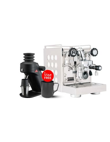 Rocket Espresso Appartamento White 2.0 & Mahlkönig X64 SD Single Dose Grinder + Free Scale & Rhinowares Milk Pitcher