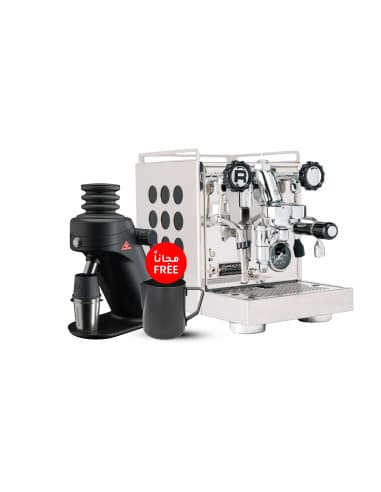 Rocket Espresso Appartamento Black 2.0 & Mahlkönig X64 SD Single Dose Grinder + Free Scale & Rhinowares Milk Pitcher