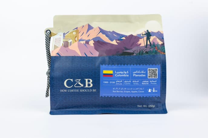 C&B Roastery Colombia Planadas Coffee Beans 250g