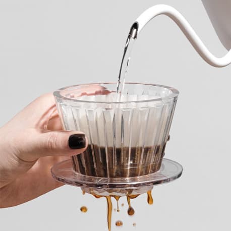 Omran Cart Wave Coffee Dripper Size 01 Small Plastic for W155 Paper Filters