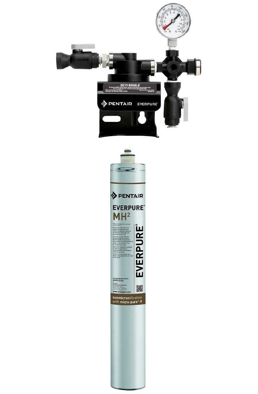 Everpure MH2 EV961326 with a QC7I Single Filter Head System