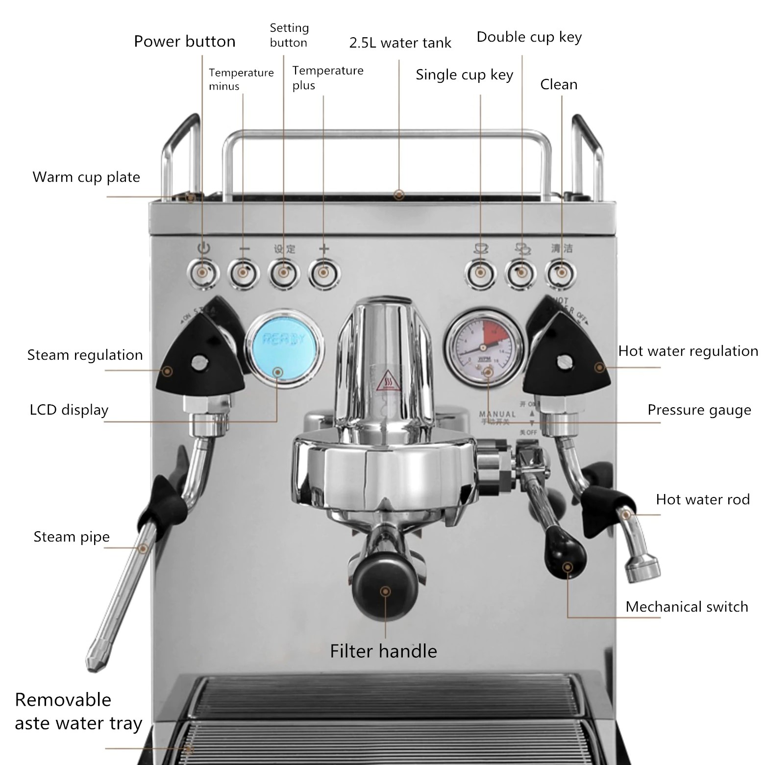 Welhome Wpm Kd 310 Vps Espresso Machine